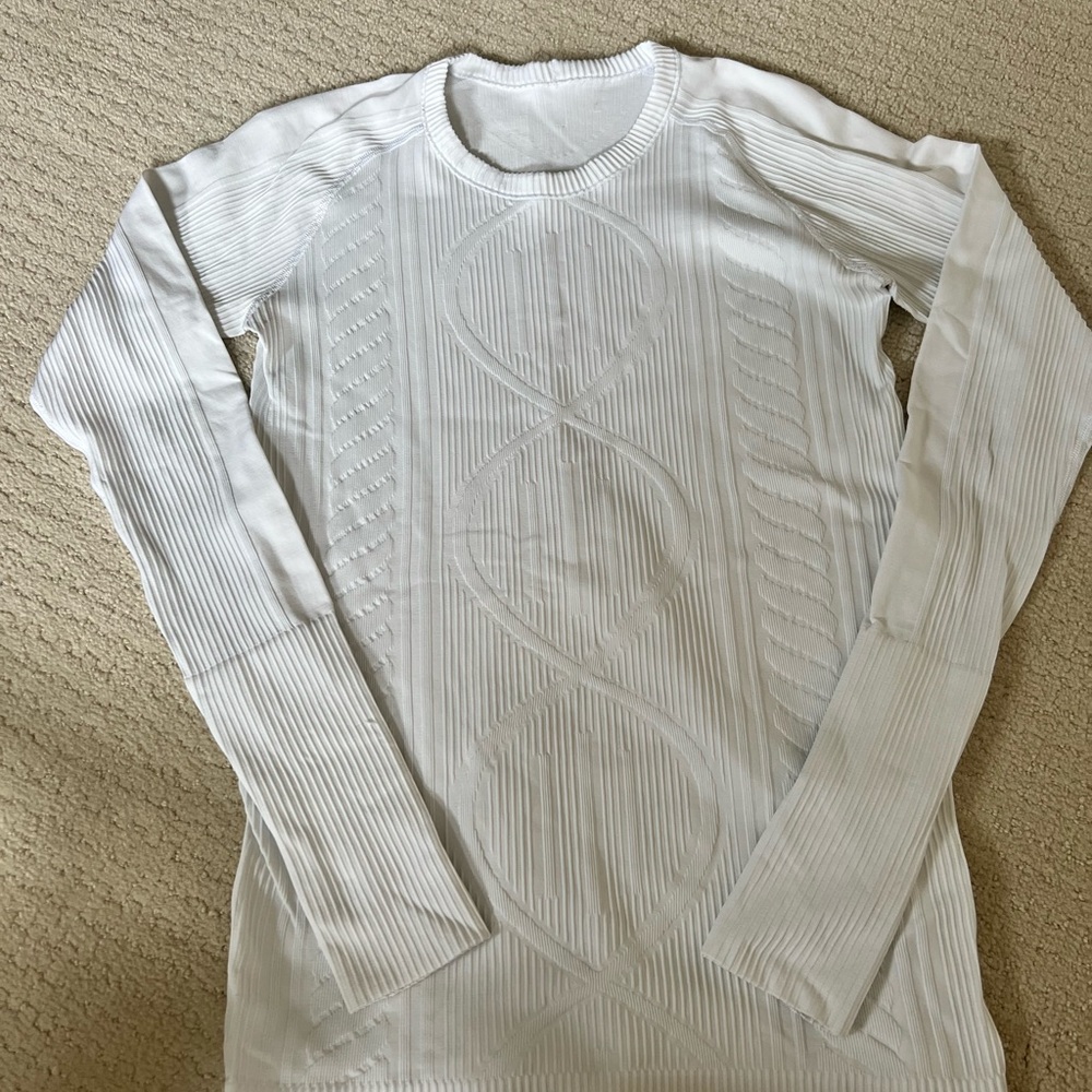 lululemon athletica White Long Sleeve Top